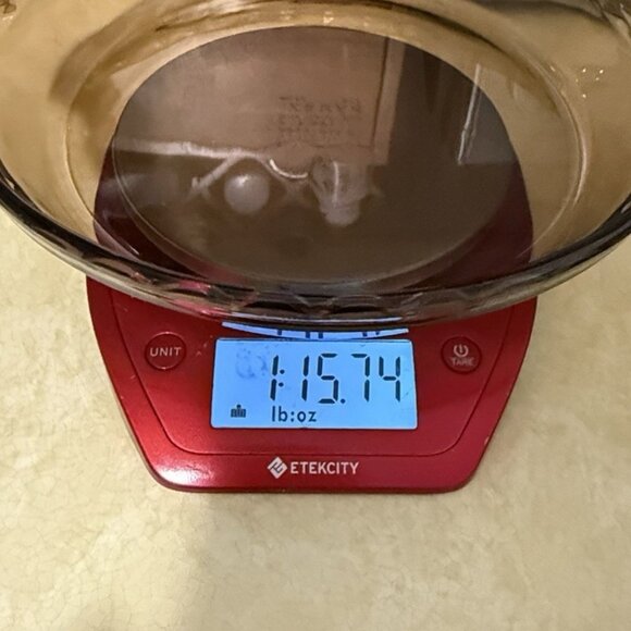 Anchor Hocking Fire-King Vintage 10" Amber Glass 1.5 Qt Fluted Pie Plate Baking - Picture 7 of 8